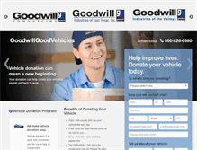Tablet Screenshot of goodwillgoodvehicles.com